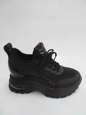 Sneakersy damskie niskie (36-41) AB123  BLACK