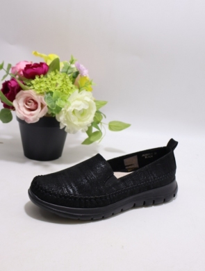 Półbuty damskie na płaskim (36-41) XJK-25801-1 BLACK