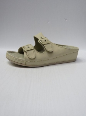 Klapki damskie na koturnie (36-42) Y508-2 BEIGE
