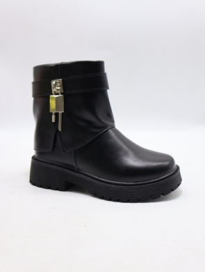 Botki dziewczęce ocieplane (31-36) 9908C BLACK