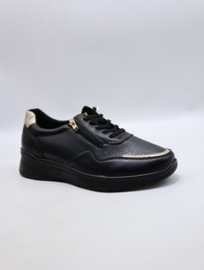 Buty sportowe damskie na płaskim (36-41) BK616 BLACK