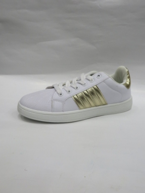 Buty sportowe damskie na płaskim (36-41) DS9-316 WHITE/GOLD