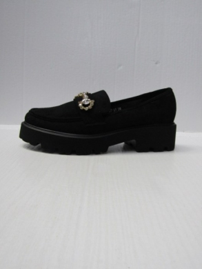 Mokasyny damskie na płaskim (36-41) YDF-24 BLACK