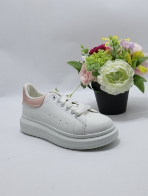 Buty sportowe damskie na płaskim (36-41) BO-632 WH/PINK