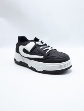 Buty sportowe damskie na płaskim (36-41) 1780 BL/WHITE