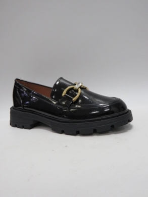 Mokasyny damskie na płaskim (36-41) W-219 BLACK