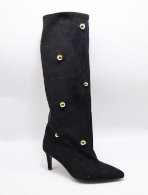 Kozaki damskie na szpilce (36-41) 52173 BLACK