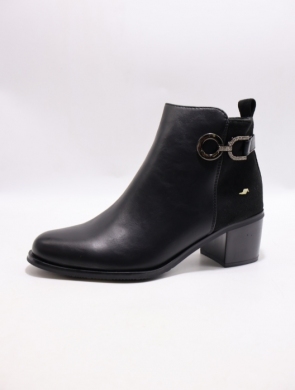Botki damskie na obcasie (36-41) CHC523 BLACK