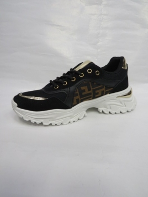 Buty sportowe damskie na płaskim (36-41) AB988 BLACK