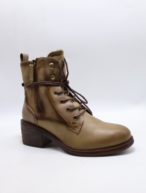 Botki damskie ocieplane na obcasie (36-41) F6860 BLACK