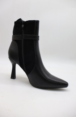 Botki damskie ocieplane na szpilce (36-41) 9184 BLACK
