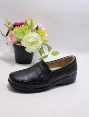 Półbuty damskie na płaskim (36-41) C-02 BLACK