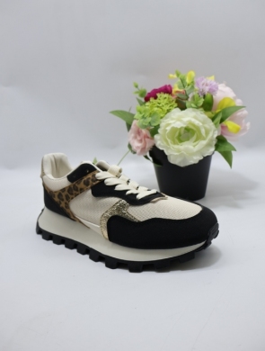 Buty sportowe damskie na płaskim (36-41) C 3085 BLACK