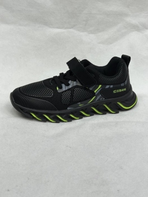 Buty sportowe chłopięce (32-37) E160 BLACK/GREEN