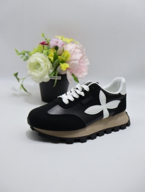 Buty sportowe damskie na płaskim (36-41) 88221 BLACK