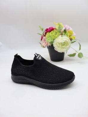Buty sportowe damskie na płaskim (36-41) W907 BLACK
