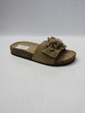 Klapki damskie na płaskim (36-41) 1897 KHAKI