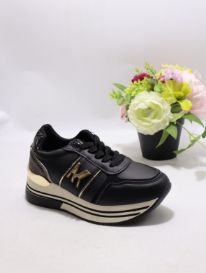Buty sportowe damskie na płaskim (36-41) 6018 BLACK