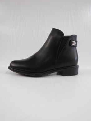 Botki damskie ocieplane na płaskim (36-41) SA136-1 BLACK