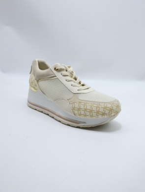 Buty sportowe damskie na koturnie (36-41) AB965 BEIGE