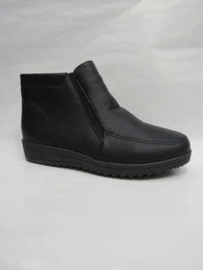 Botki damskie ocieplane na płaskim (37-42) XKAN-10 BLACK
