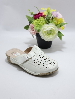 Klapki damskie na koturnie (39-43) DJ6-13 WHITE