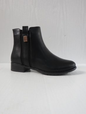 Botki damskie ocieplane na płaskim (36-41) H2178B BLACK