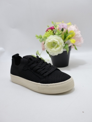 Buty sportowe damskie na płaskim (36-41) 607 BLACK