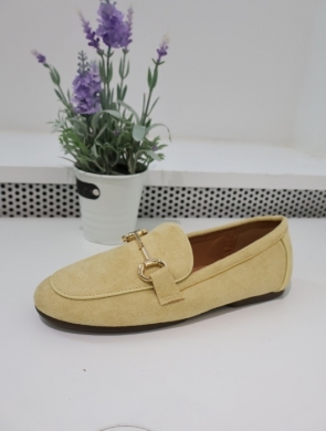 Mokasyny damskie na płaskim (36-41) QQ277 YELLOW