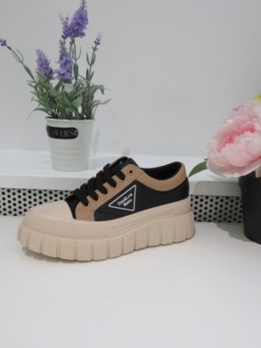 Buty sportowe damskie na płaskim (36-41) B70 BLACK