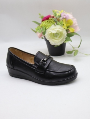 Mokasyny damskie na płaskim (36-41) C501 BLACK