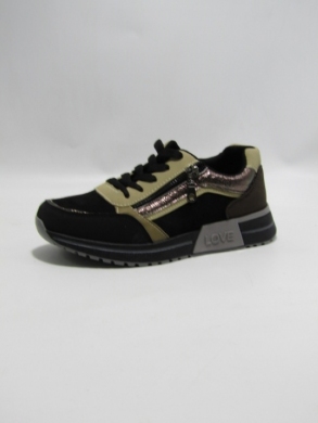 Buty sportowe damskie na płaskim (36-41) LS653 BLACK