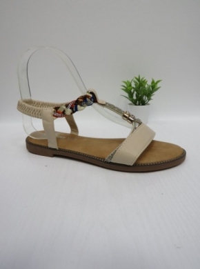 Sandały damskie na płaskim (36-41) 98-112 BEIGE