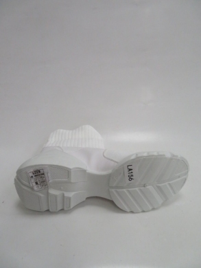 Sneakersy damskie wysokie (36-41) LA156 WHITE