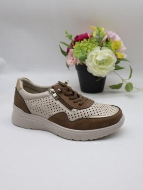 Buty sportowe damskie na płaskim (36-41) BK-618 BROWN