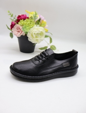 Półbuty damskie na płaskim (36-41) L710 BLACK