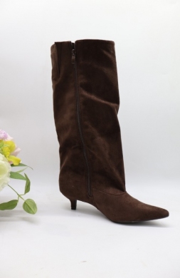 Kozaki damskie na szpilce (36-41) 9279 BROWN