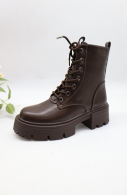Botki damskie ocieplane na obcasie (36-41) AM7550 BROWN