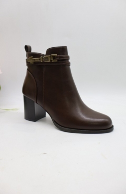 Botki damskie na obcasie (36-41) 596 BROWN