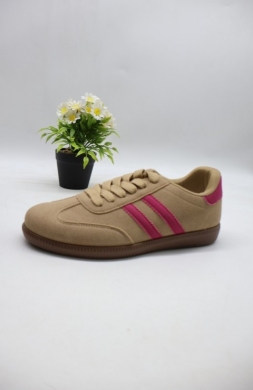 Buty sportowe damskie na płaskim (36-41) 77663-9 KHAKI-ROSE