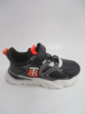 Buty sportowe chłopięce (32-37) L305 BLACK/ORANGE