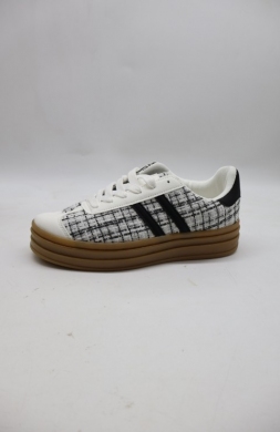 Buty sportowe damskie na płaskim (36-41) 24051 WHITE