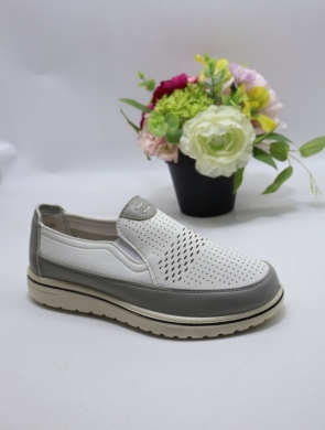 Półbuty damskie na płaskim (36-41) 915-1 WH/BL