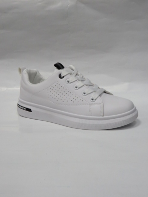 Buty sportowe damskie na płaskim (36-41) 6020 WHITE/BLACK