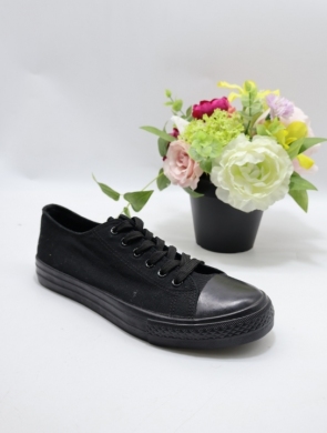 Trampki damskie na płaskim (39-43) 608A-3 ALLBLACK