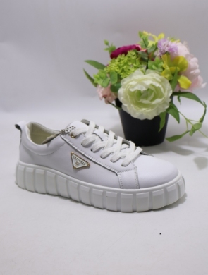 Buty sportowe damskie na płaskim (36-41) TH004 SKO WHITE