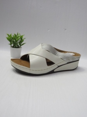 Klapki damskie na koturnie (36-41) 0-743 WHITE