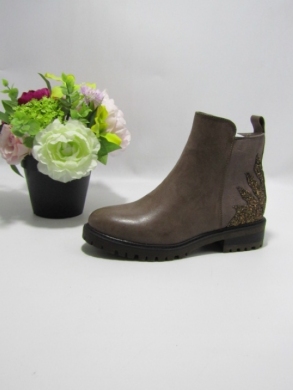 Botki damskie na płaskim (36-41) F6122 KHAKI