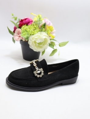 Mokasyny damskie na płaskim (36-41) 2625-1 BLACK