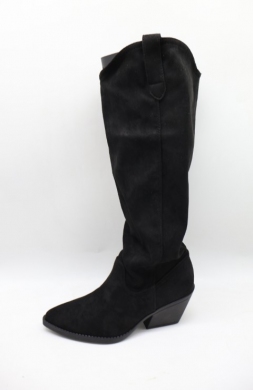 Kozaki damskie na obcasie (36-41) 52222 BLACK